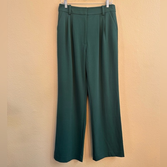 Favorite Daughter The Favorite Pant Wide Leg High Waist Pant Evergreen Size 10 - Picture 5 of 9